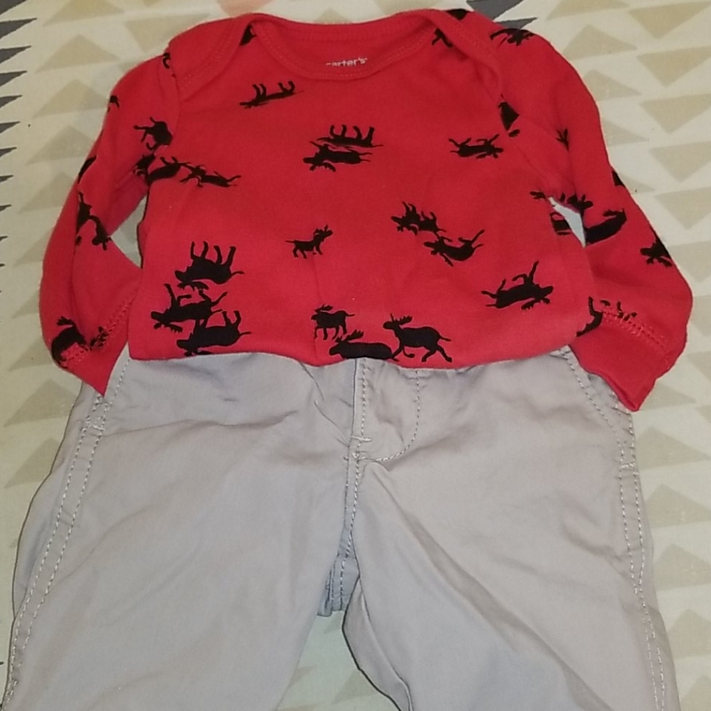 Carters Moose onesie